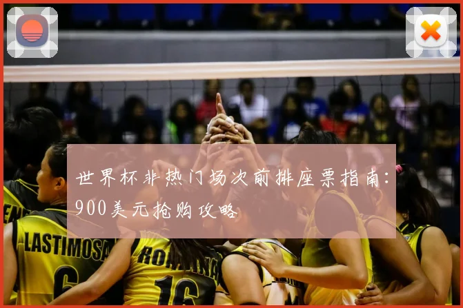 世界杯非热门场次前排座票指南：900美元抢购攻略